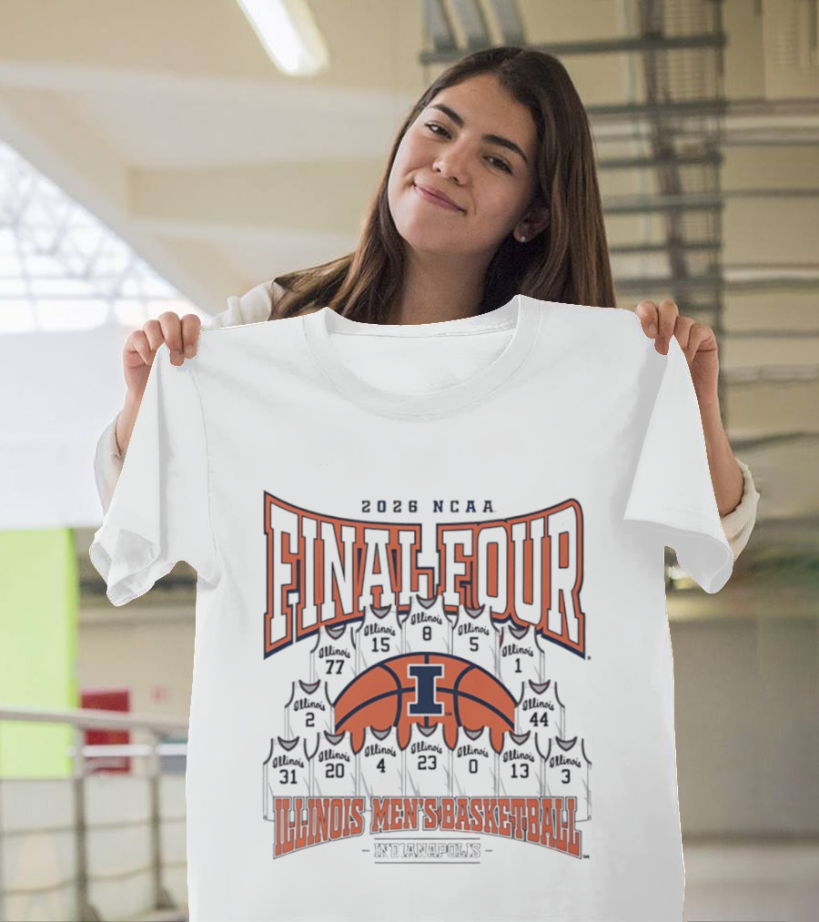 2026 NCAA Final Four Illinois Men's Basketball Indianapolis T-Shirt