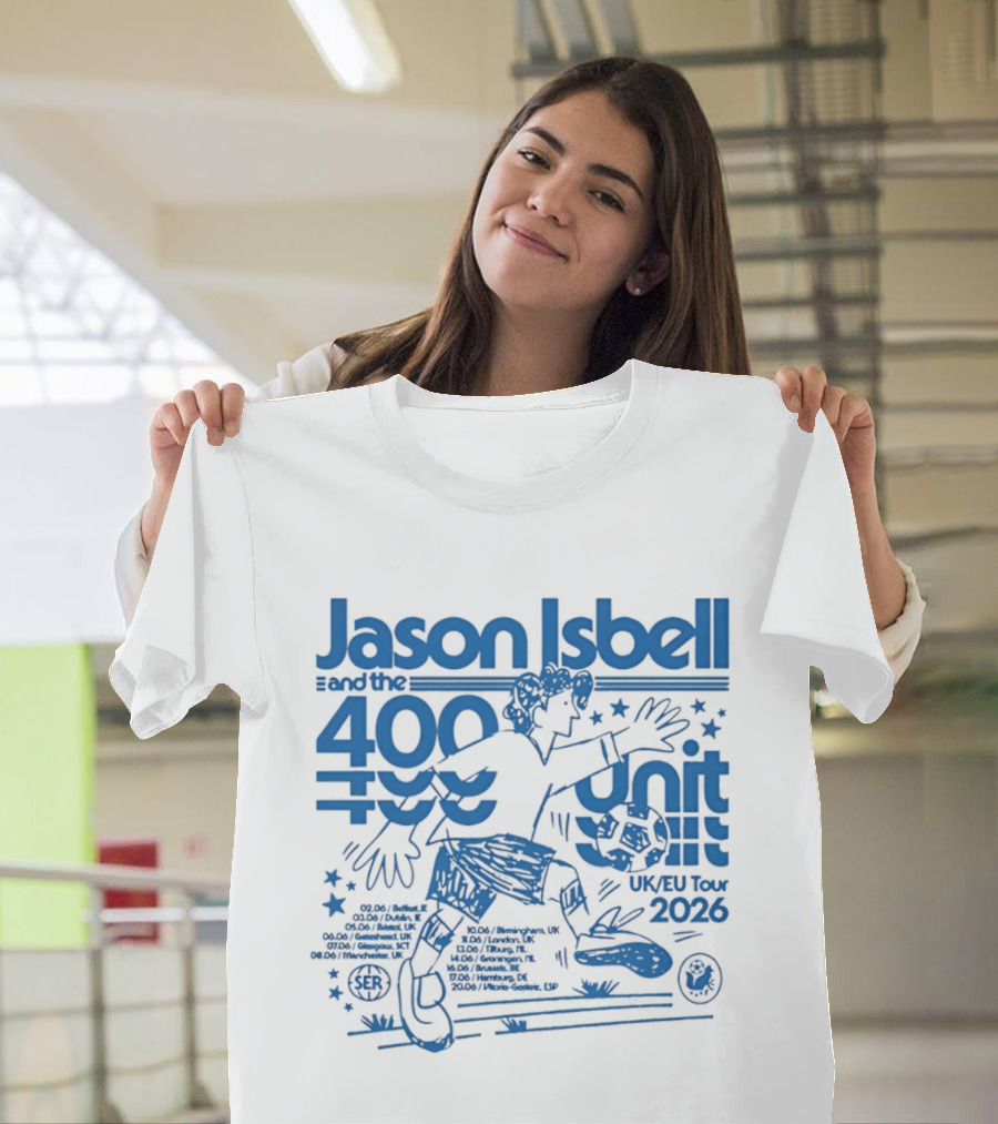 Jason Isbell 400 Unit Live June 2026 Southeastern Records UK EU Tour T-Shirt