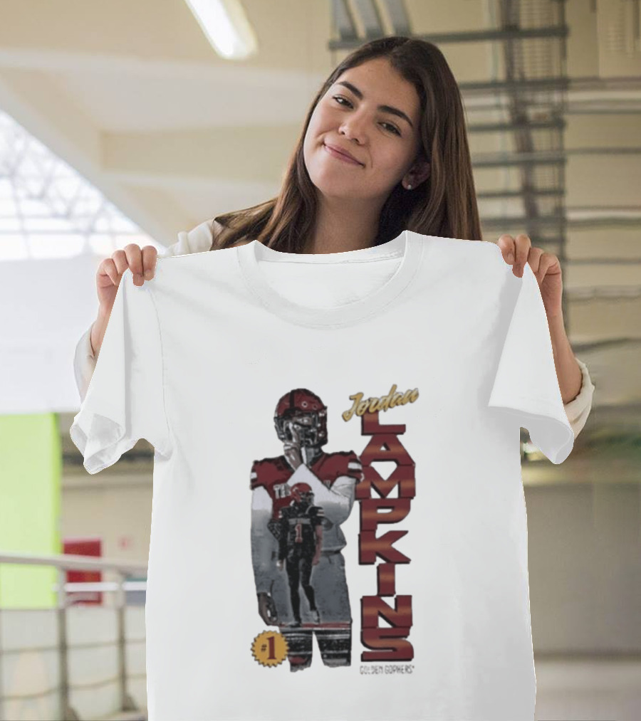 Jordan Lampkins 1 Minnesota Golden Gophers Football Player T-Shirt