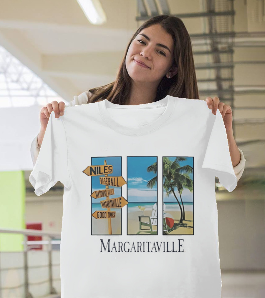 Niles Baseball Mahoning Valley Margaritaville Beach Good Times T-Shirt