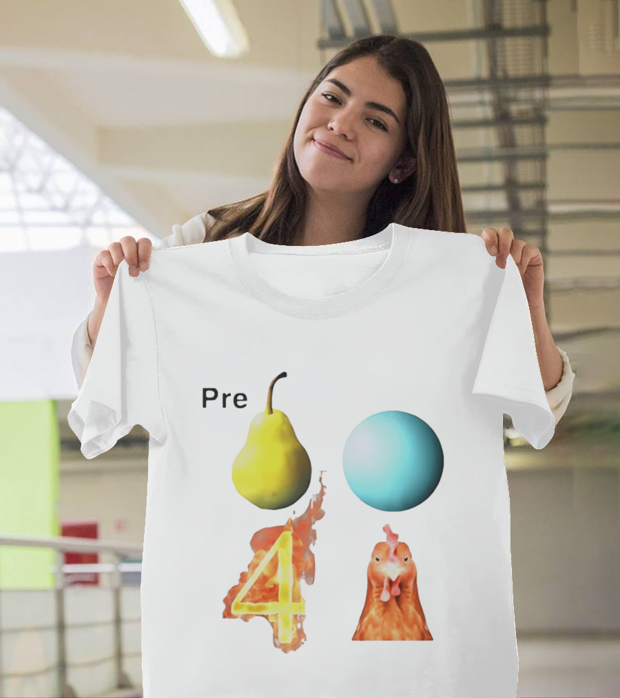 Pre Pear Blue Egg Fire 4 Chicken T-Shirt