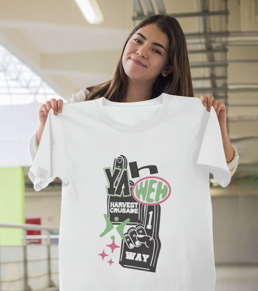Yahweh Foam Finger Harvest Crusade One Way T-Shirt