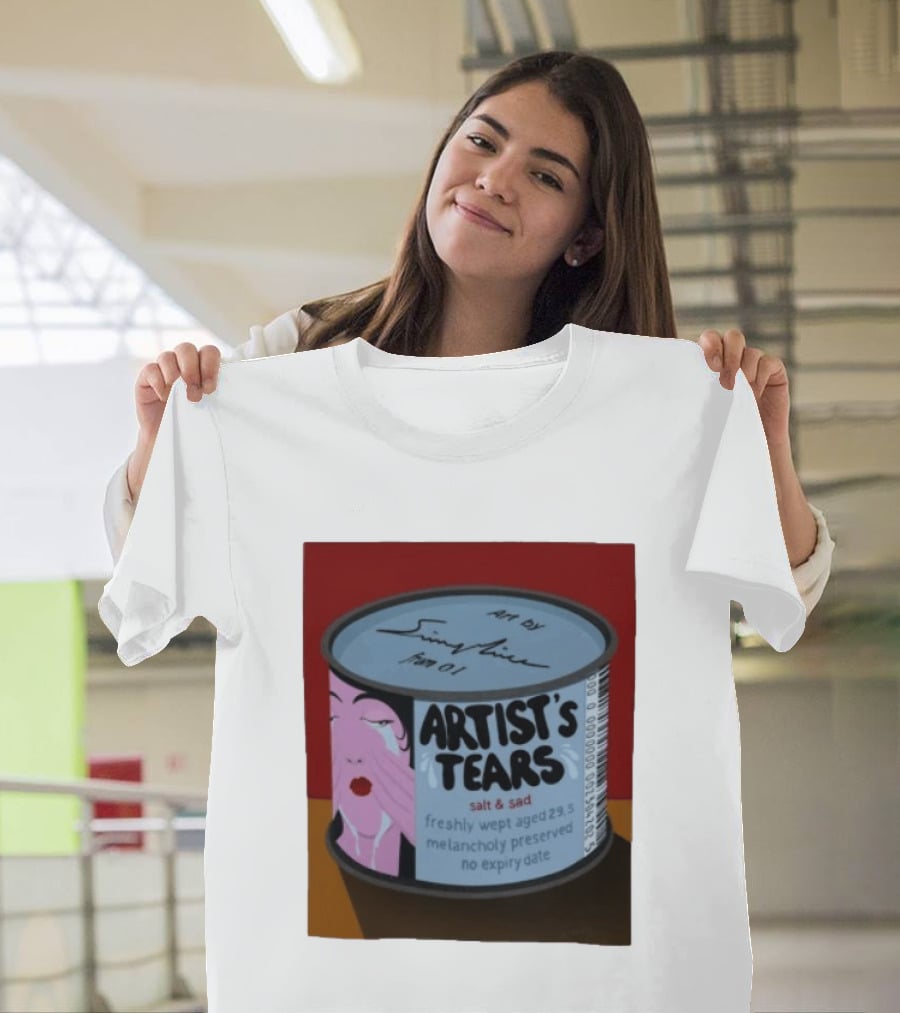 Artist's Tears Salt And Sad Freshly Wept Aged 29.5 Melancholy Preserved No Expiry Date T-Shirt