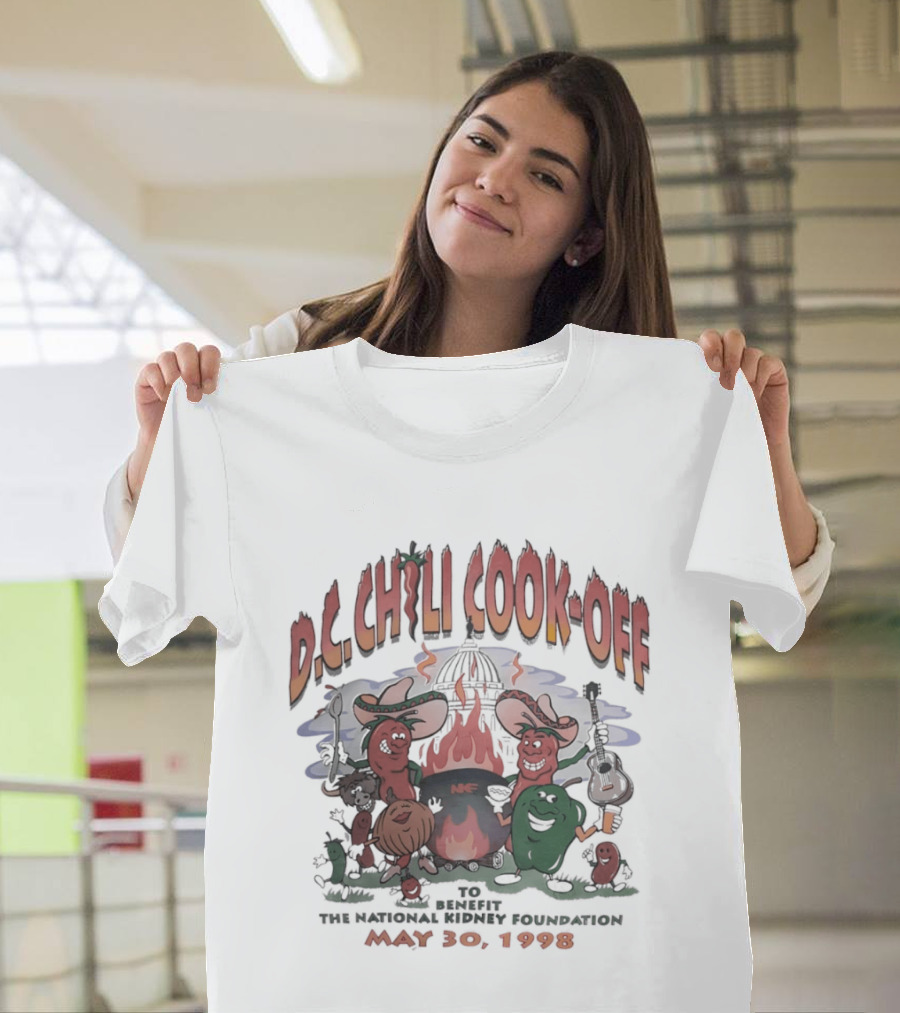 DC Chili Cook Off Benefit National Kidney Foundation May 30 1998 Event T-Shirt