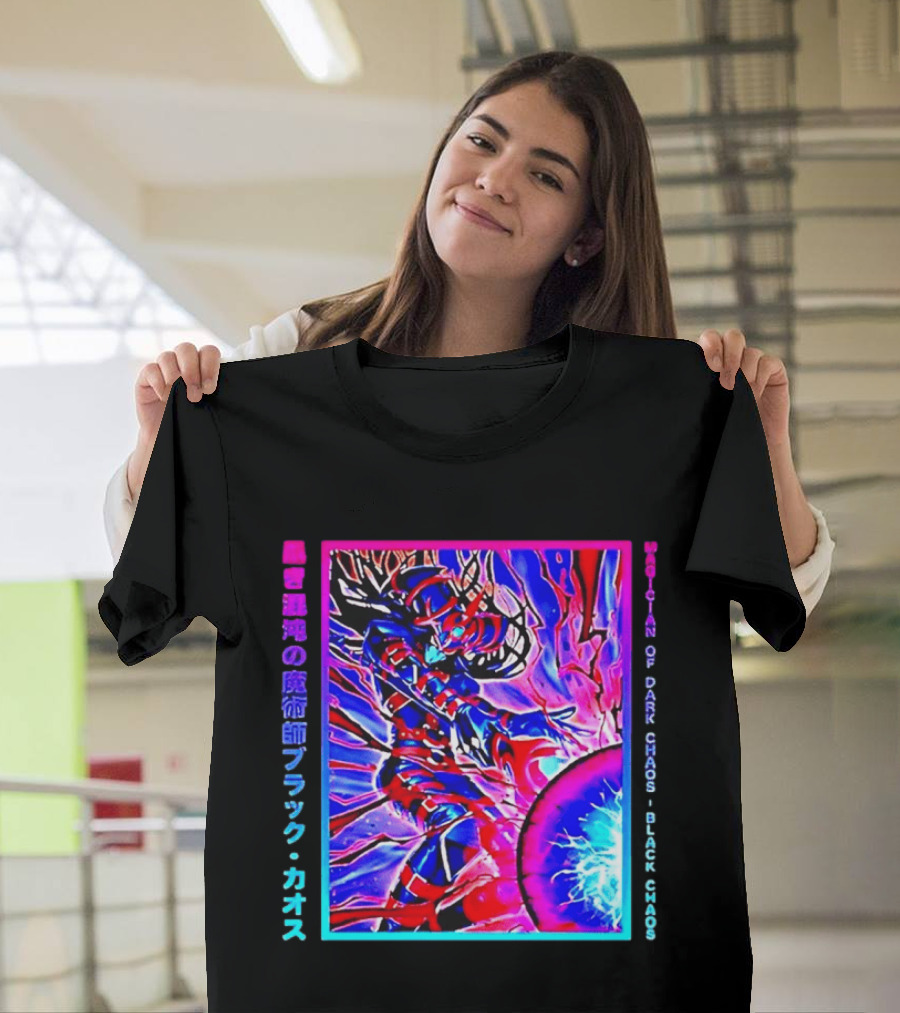 Officila Magician Of Dark Chaos Black Chaos Vaporwave Anime Yugioh T-Shirt