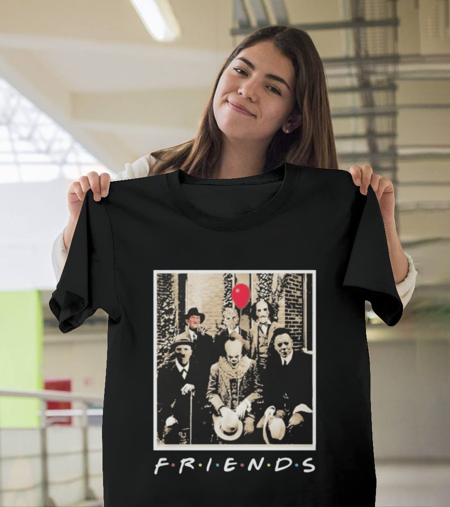 FRIENDS Original Horror Characters With Balloon Theme 2026 T-Shirt