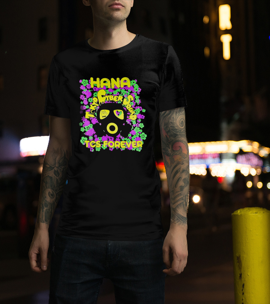 Hana Tokyo Cyber Squad TCS Forever Vibrant Flower Power T-Shirt