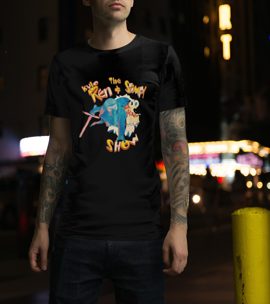 Kylo Ren And The Stimpy Show Star Wars Ren Stimpy Mashup T-Shirt