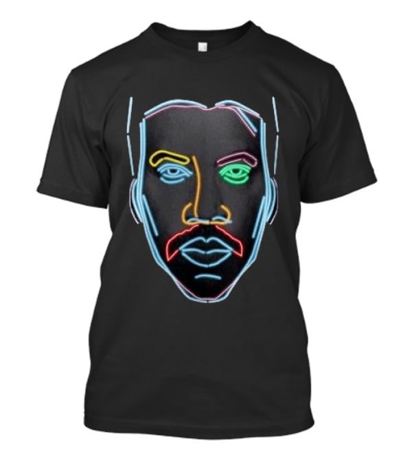 Lionel Richie Neon Face Sing All Night Long Tour T-Shirt