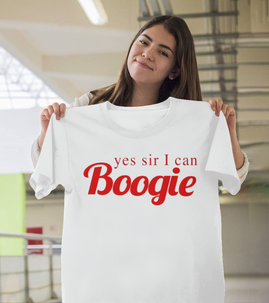 Yes Sir I Can Boogie Vintage Disco Embroidered T-Shirt
