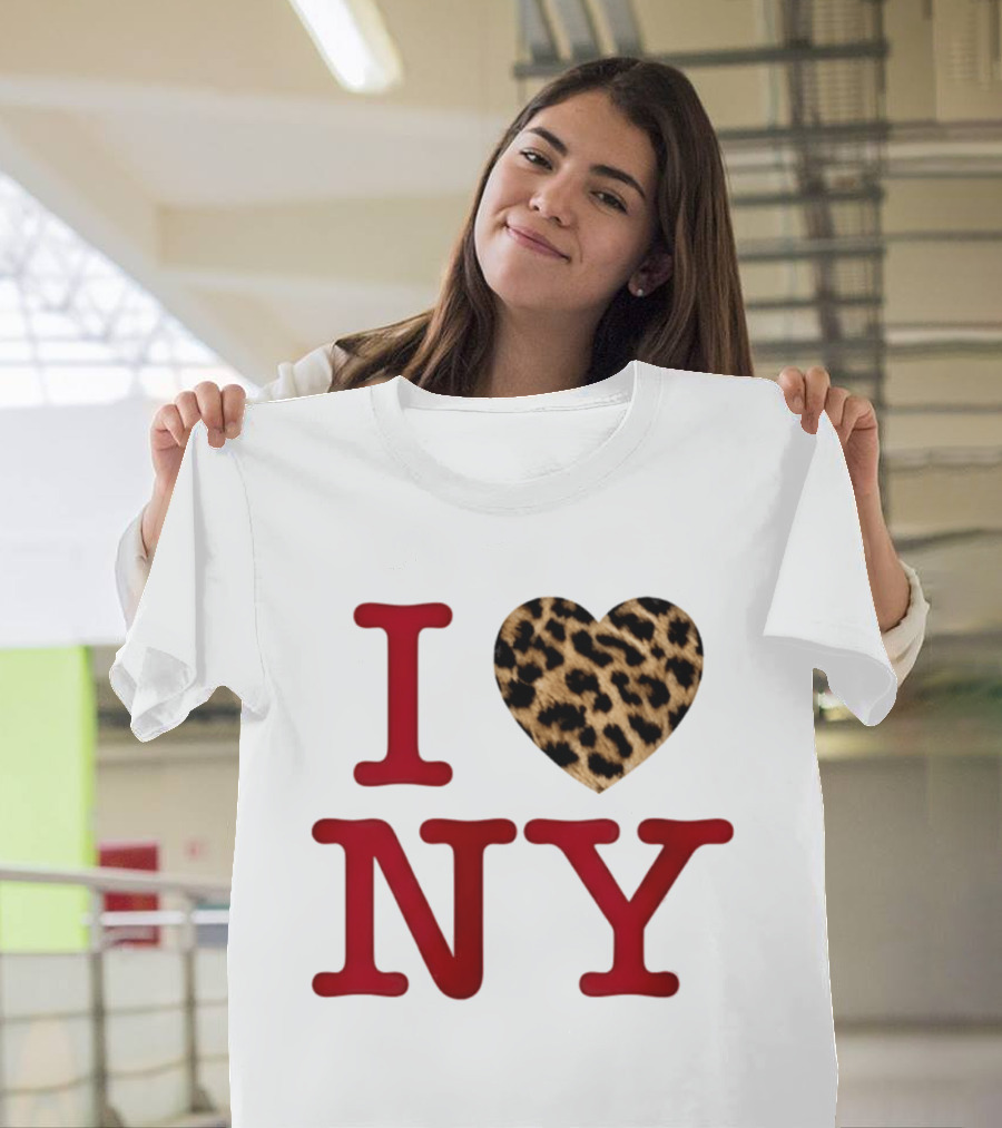 Latto Crave I Heart NY Leopard T-Shirt