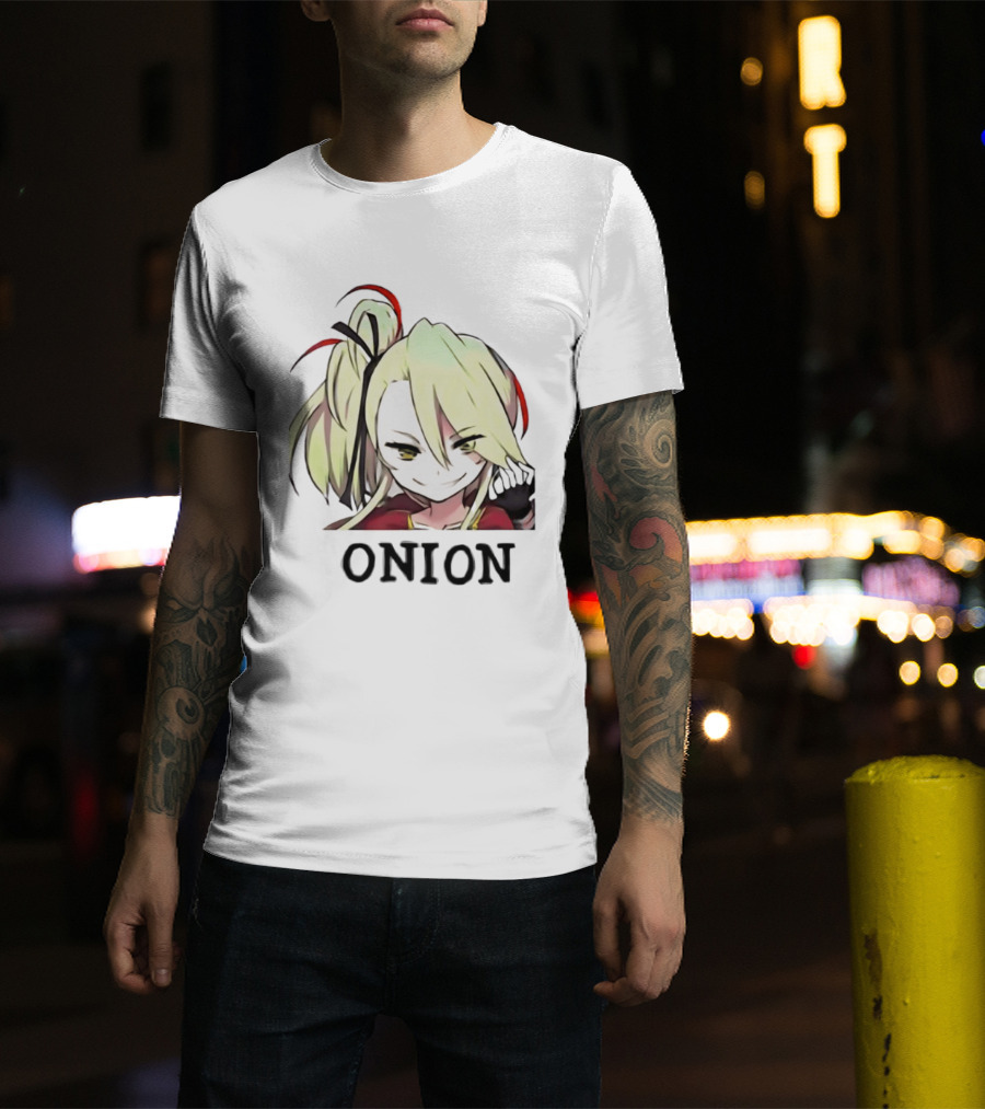 Deathpolca Anime Style Character With Onion T-Shirt