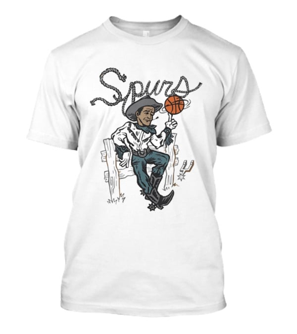 San Antonio Spurs Vintage Cowboy Basketball T-Shirt
