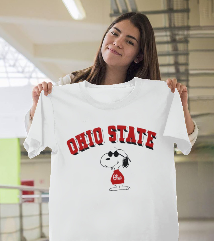 Ohio State Snoopy Peanuts Collaboration T-Shirt