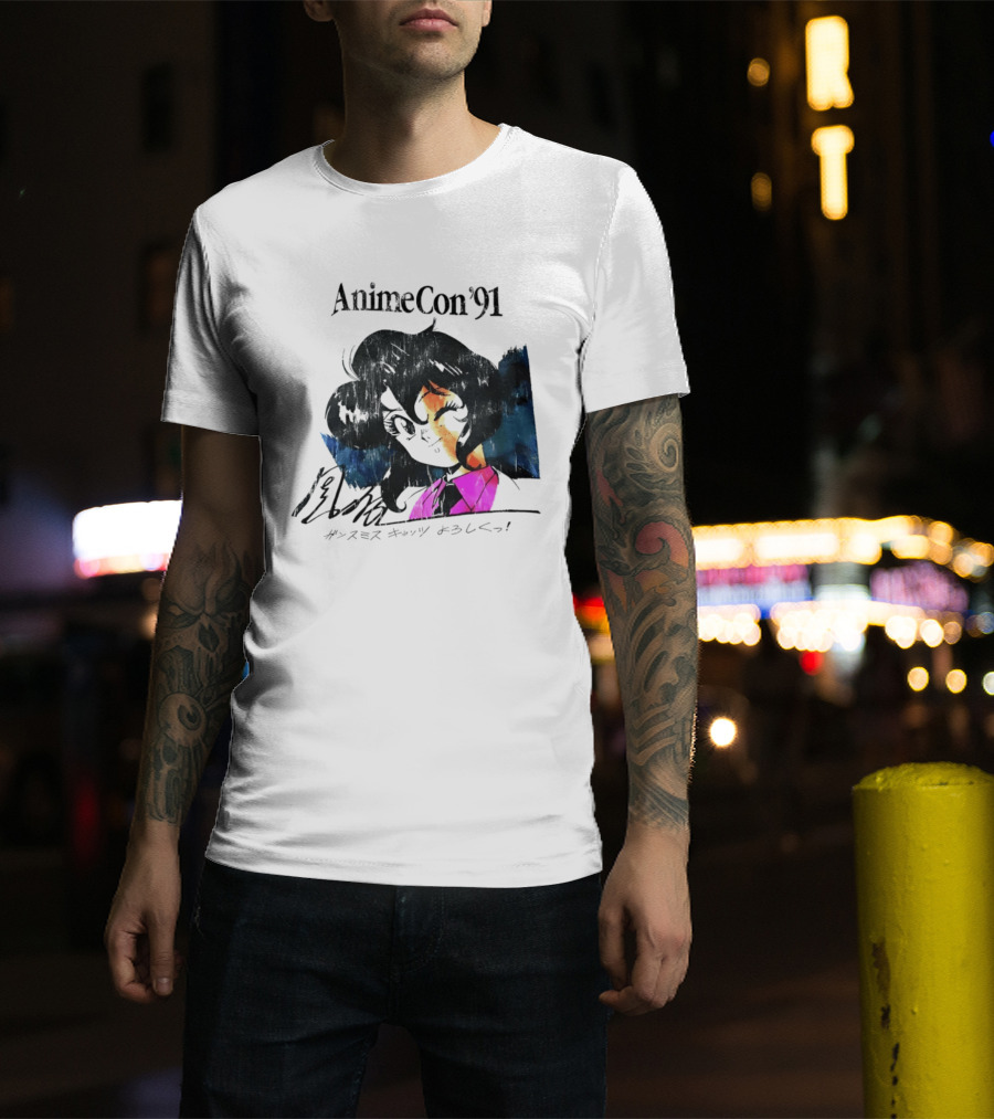 AnimeCon '91 Rally Vincent Gunsmith Cats Manga T-Shirt