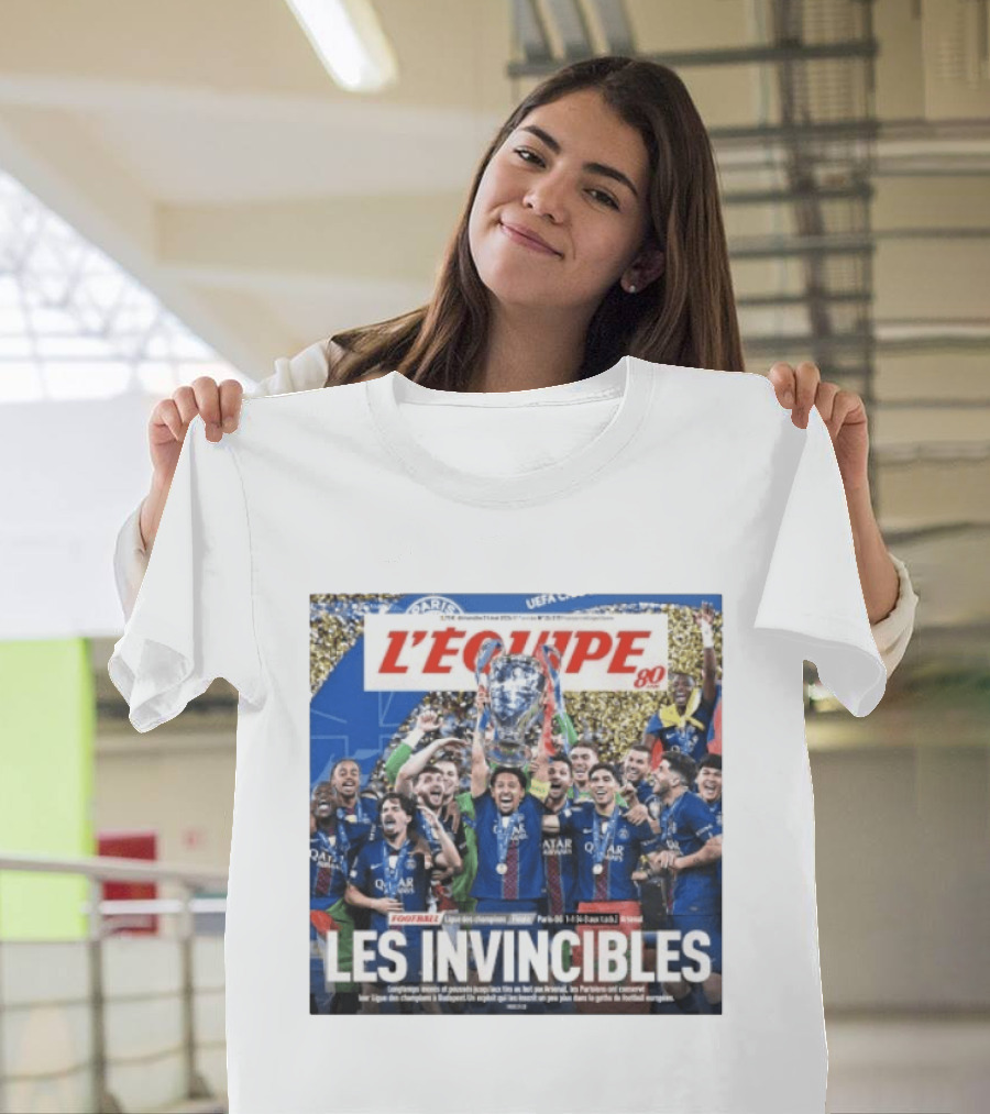 L'Équipe 80 Les Invincibles Football Ligue Des Champions T-Shirt