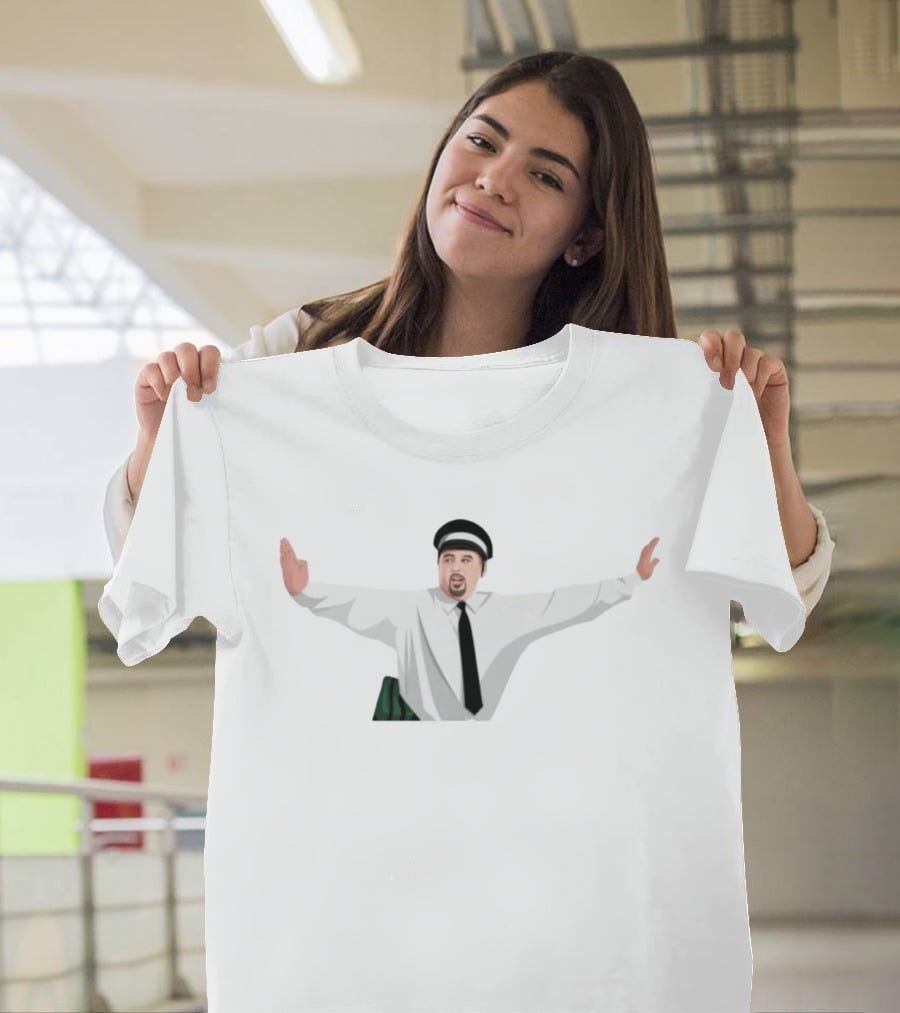 Max And Paddy King Of Queens Delivery Driver Character Arms Out Iconic Pose T-Shirt