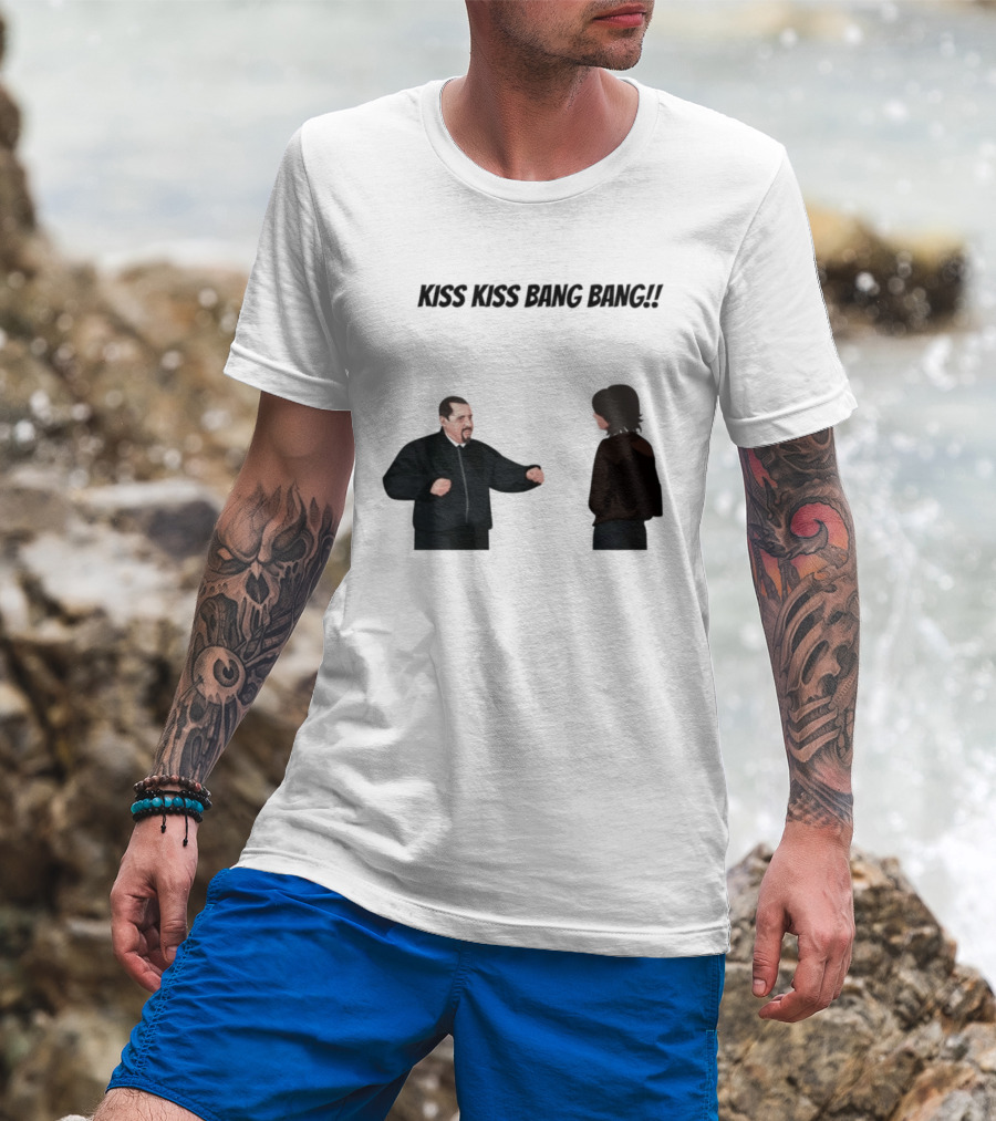 Kiss Kiss Bang Bang Bobby Bacala And Tony Soprano HBO Series T-Shirt