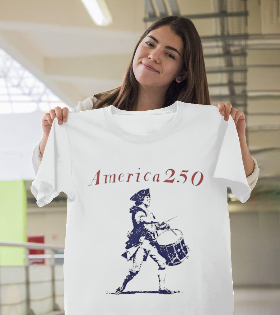 America 250 Revolutionary War Drummer Celebration T-Shirt