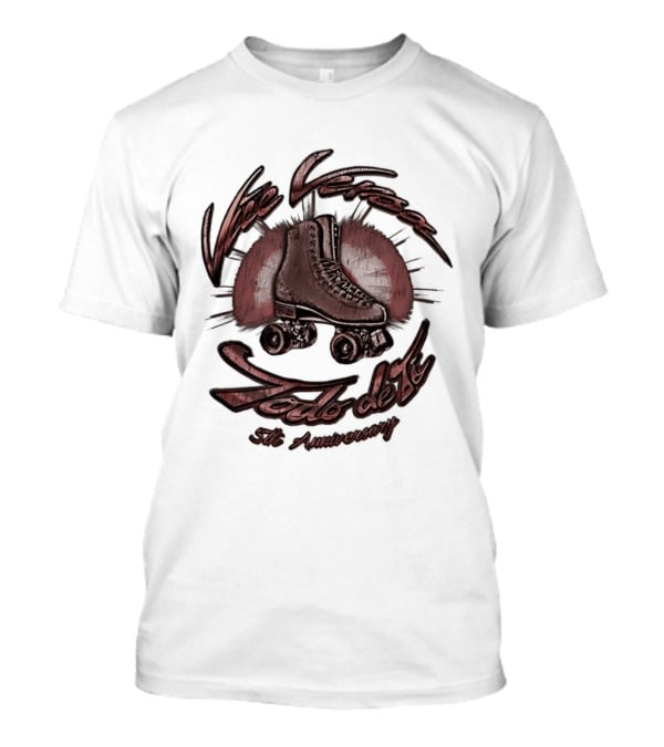 Vice Versa Todo De Ti 5th Anniversary Roller Skate Disco T-Shirt