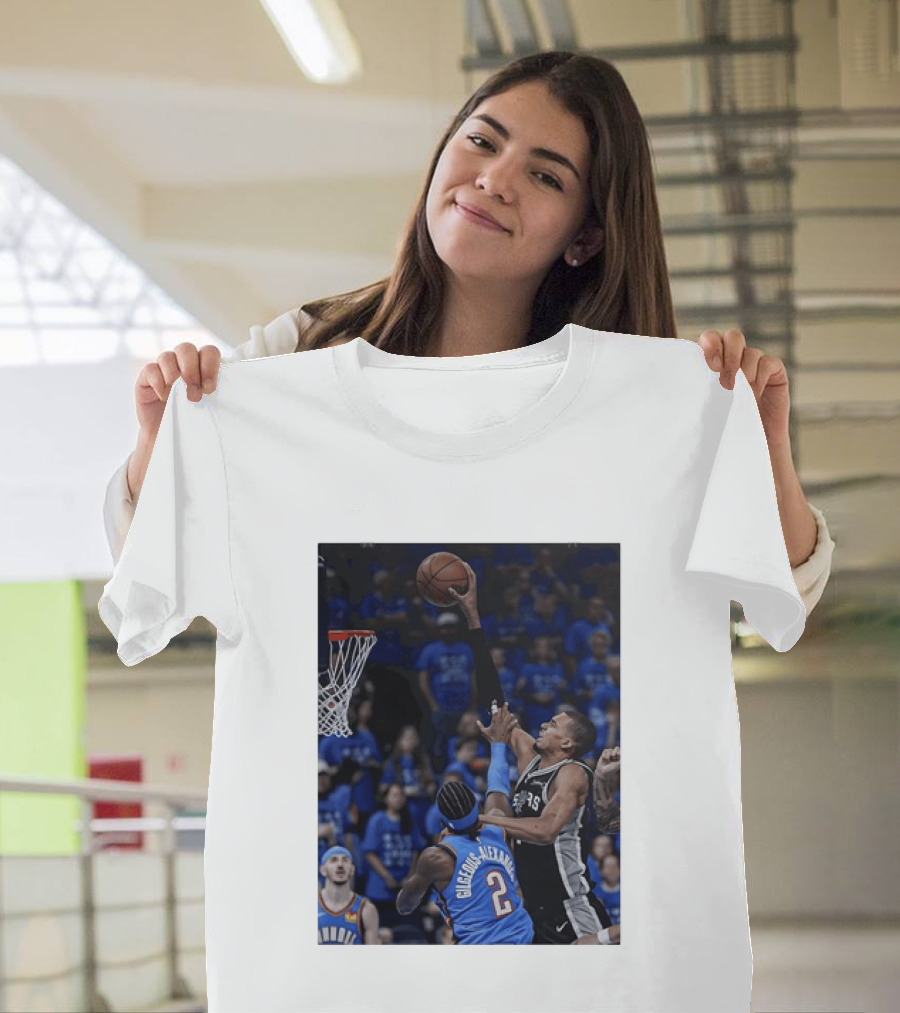 Victor Wembanyama Shai Gilgeous Alexander NBA Showdown San Antonio Spurs Vs Oklahoma City Thunder T-Shirt