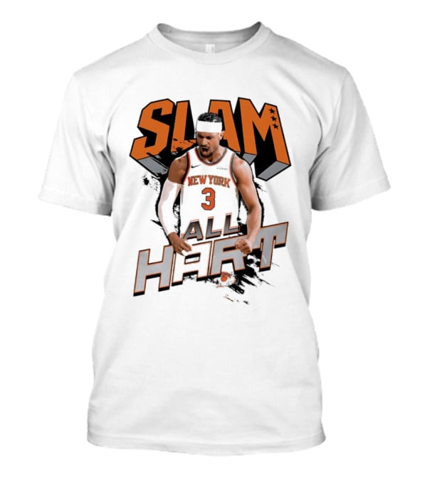 SLAM Josh Hart New York Knicks All Hart T-Shirt