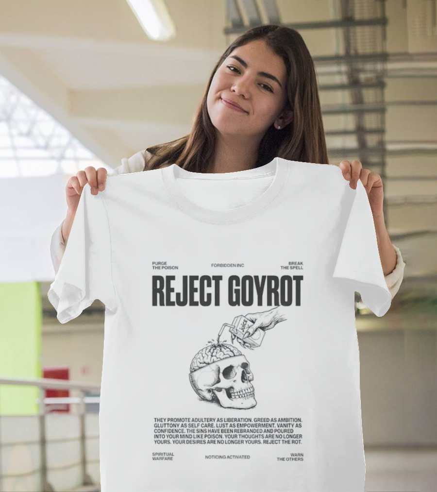 Reject Goyrot Forbidden Inc Purge The Poison Break The Spell Spiritual Warfare Skater Skull T-Shirt