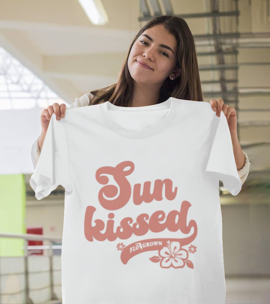 Sun Kissed Flo Grown Florida Hibiscus Flower Beach Summer T-Shirt
