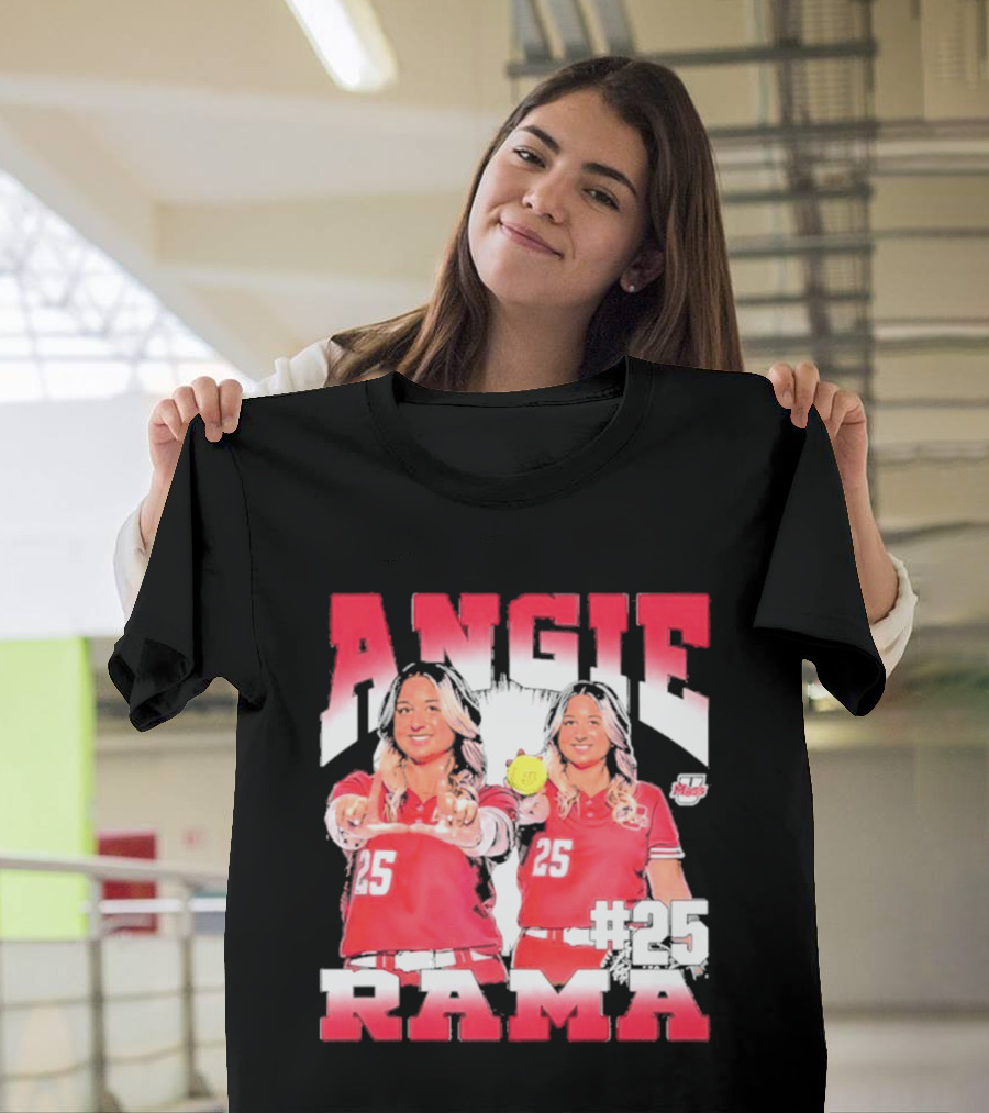 Angie Rama 25 Umass Athletics NCAA Softball T-Shirt