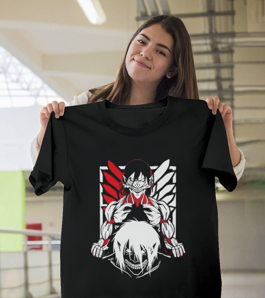 Attack On Titan Eren Yeager Female Titan Wings Of Freedom Fight For Humanity 2026 Collector's Edition T-Shirt