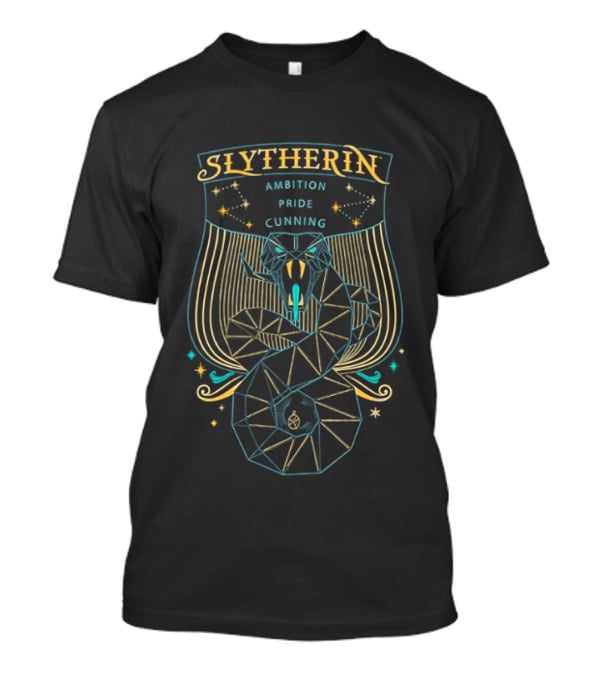 Slytherin Geometric Snake Ambition Pride Cunning 2026 Edition Magic Stars T-Shirt