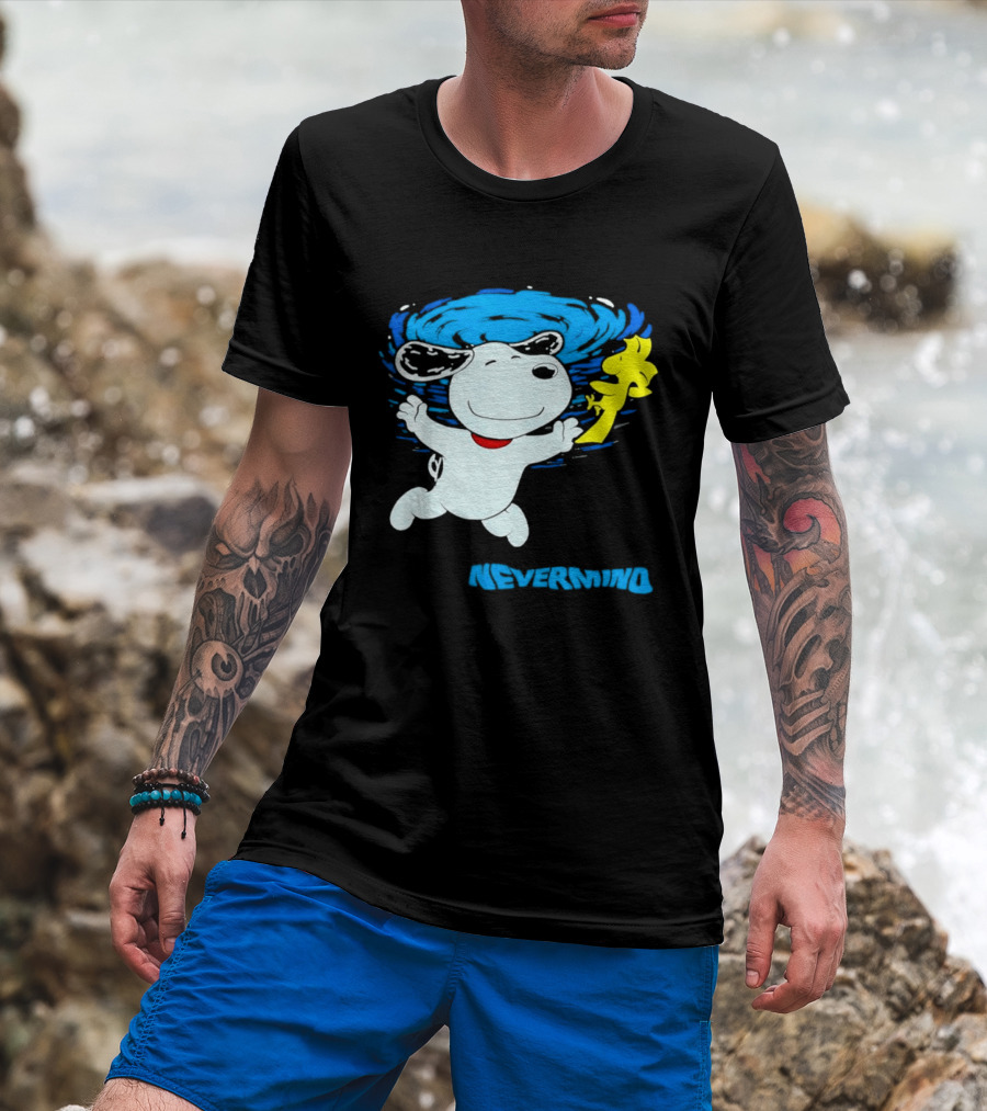 Snoopy Woodstock Nevermind Swimming Adventure T-Shirt