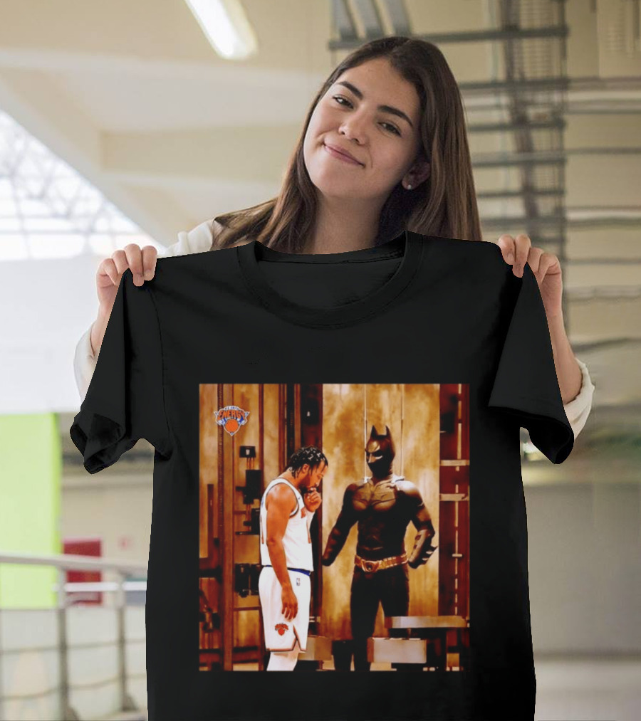 New York Knicks Jaylen Brunson Meets Batman Gotham T-Shirt