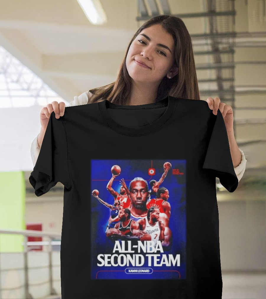 Kawhi Leonard Clippers All NBA Second Team Basketball Highlights T-Shirt