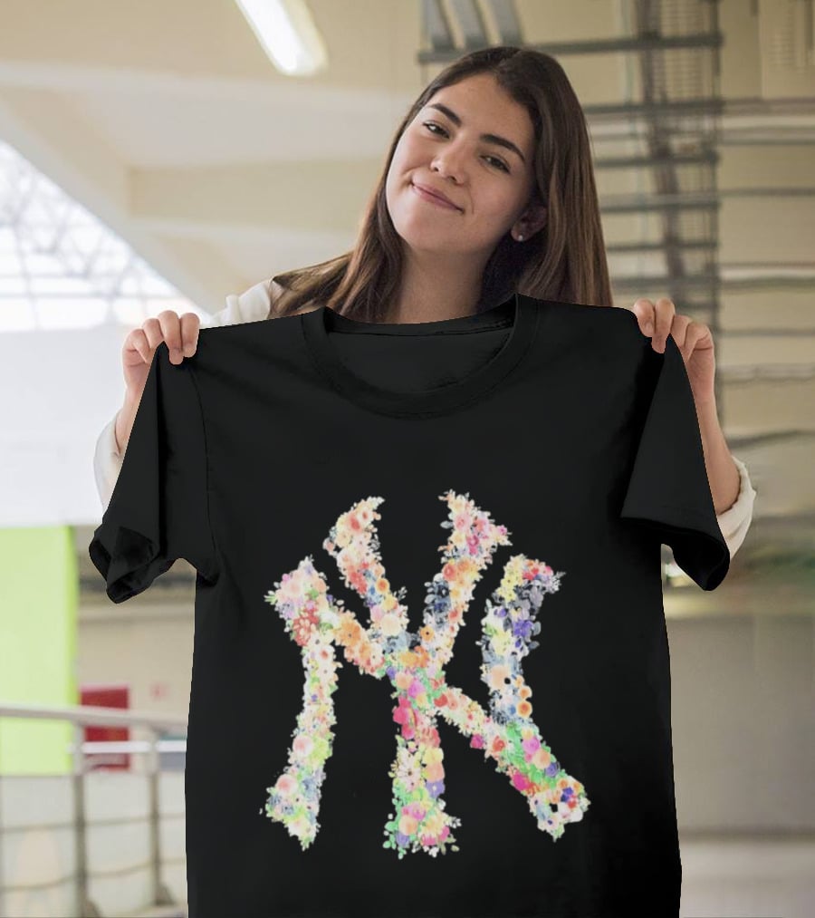 New York Yankees NY Floral Pattern Blossoms T-Shirt