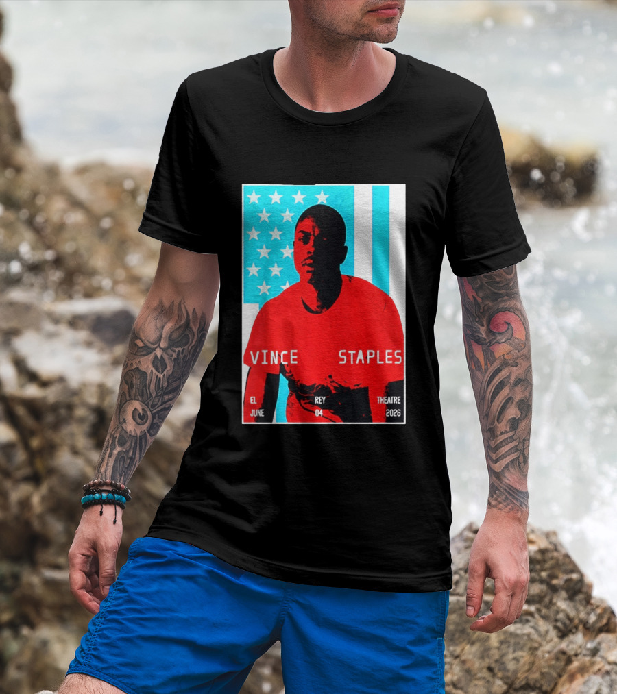 Vince Staples El Rey Theatre Los Angeles June 4 2026 T-Shirt
