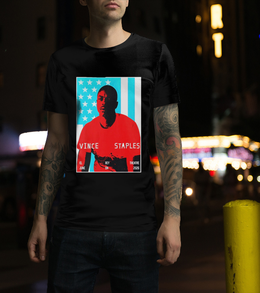 Vince Staples El Rey Theatre Los Angeles June 4 2026 T-Shirt