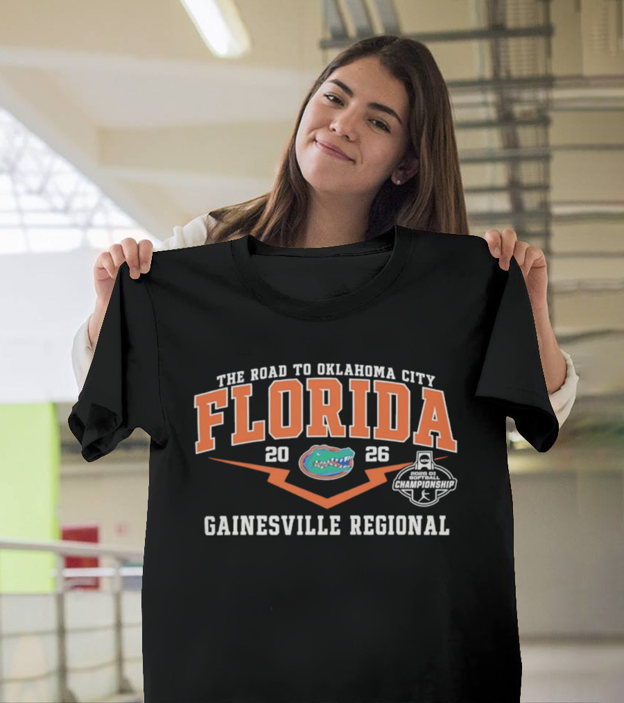 Florida Gators 2026 Road To Oklahoma City Gainesville Regional T-Shirt