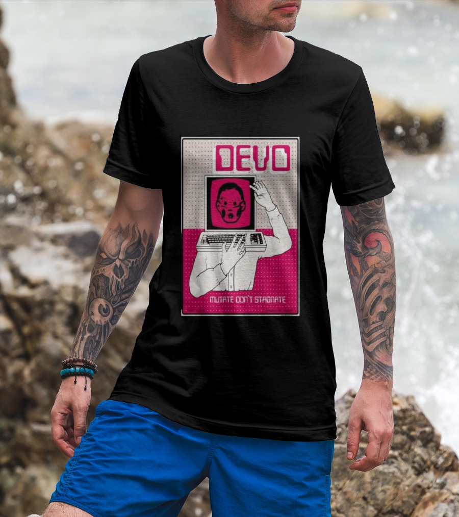 June 03 2026 Devo Concert Akron Civic Theatre Mutate Don't Stagnate T-Shirt