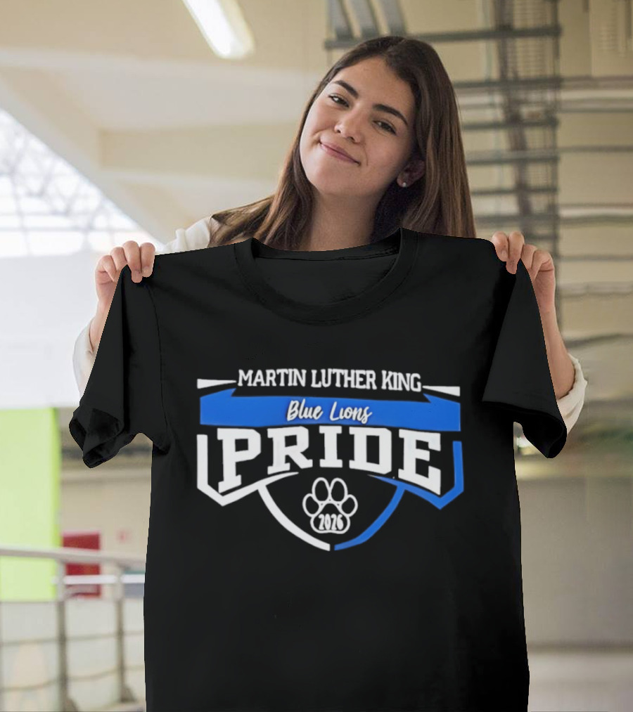 Martin Luther King Blue Lions Pride 2026 Paw T-Shirt