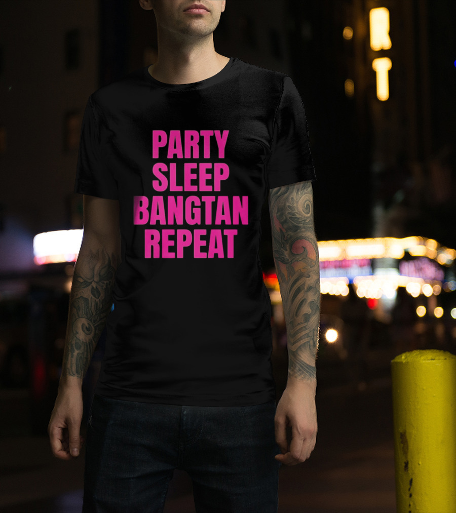 Party Sleep Bangtan Repeat BTS K Pop T-Shirt