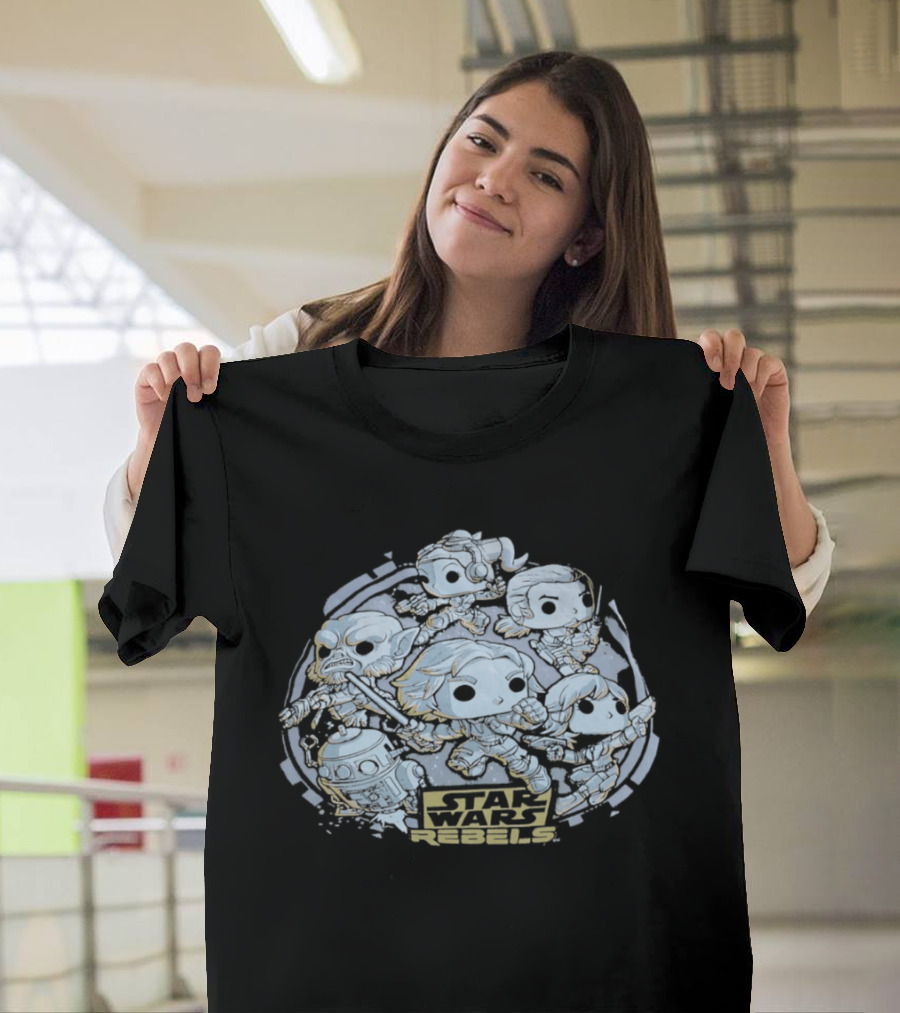 Star Wars Rebels Ghost Crew Funko Pop Figures Collection T-Shirt