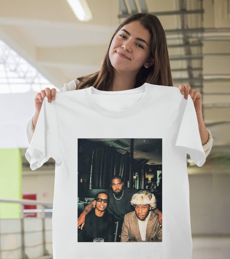 Kanye West Tyler The Creator A$AP Rocky Iconic Photo Collaboration T-Shirt