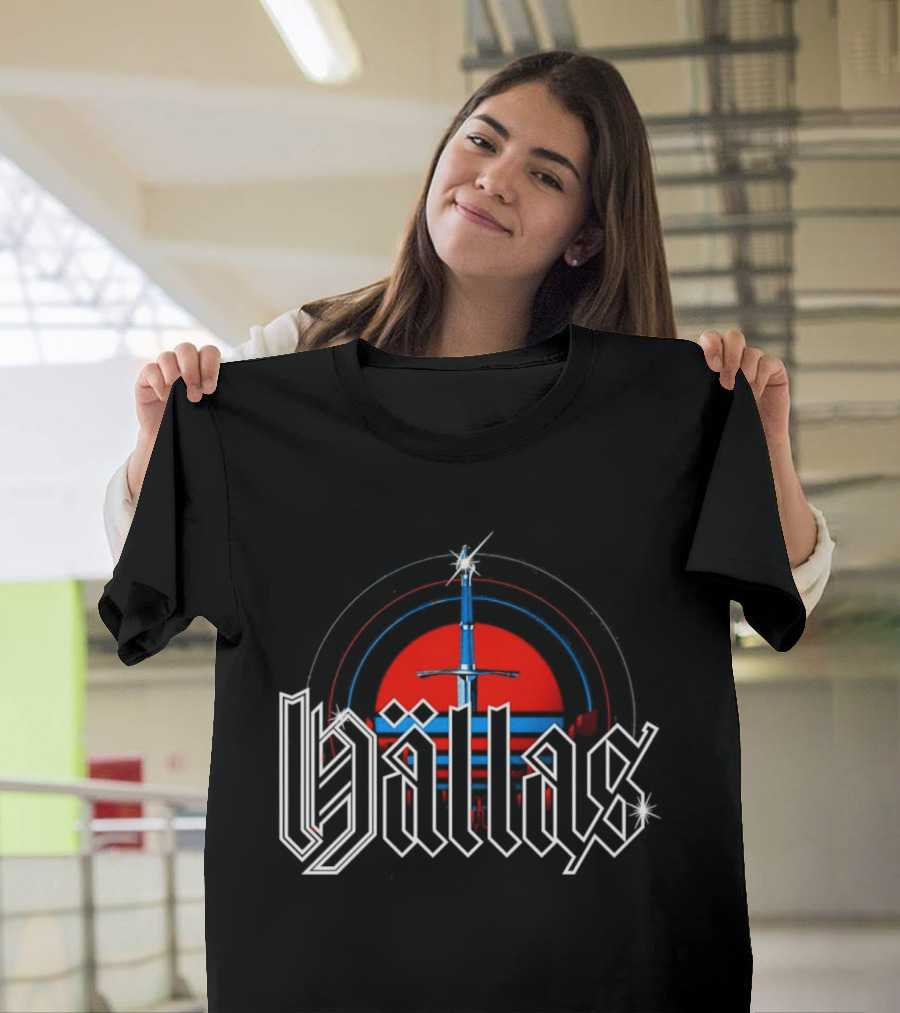 Hällas Sword Circle Red Blue T-Shirt