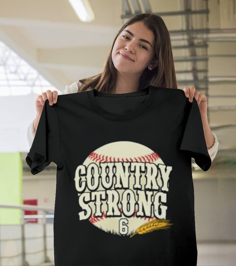 Country Strong Jake Meyers #6 Houston Astros Baseball T-Shirt
