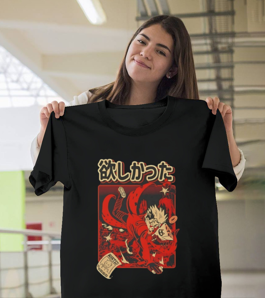 Vash The Stampede Wanted Love Peace Donuts T-Shirt