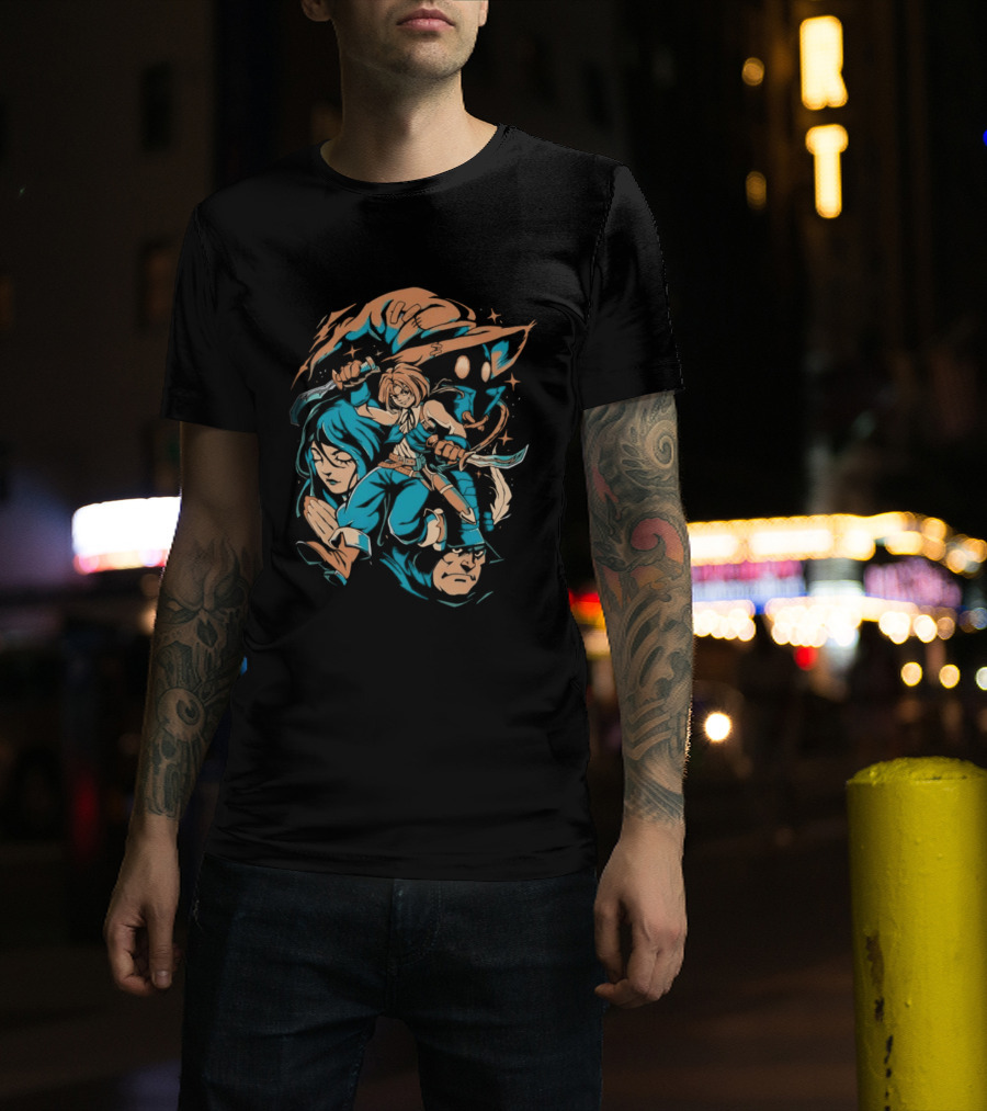 Zidane Tribal Vivi Ornitier Garnet Til Alexandros XVII Adelbert Steiner Thief From Another World Iconic Adventure Characters T-Shirt
