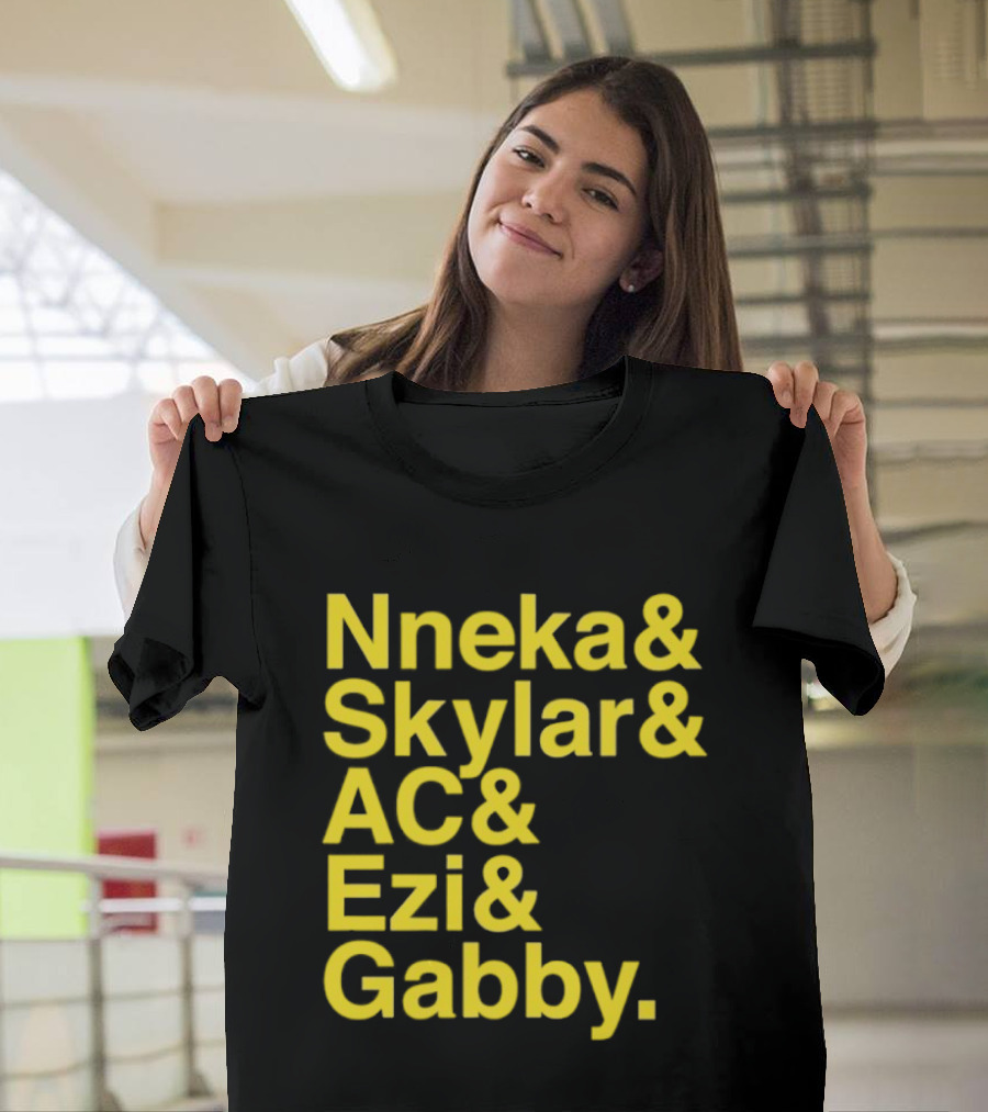 Nneka Skylar AC Ezi Gabby Seattle Storm WNBA 2025 Ampersand Stars T-Shirt