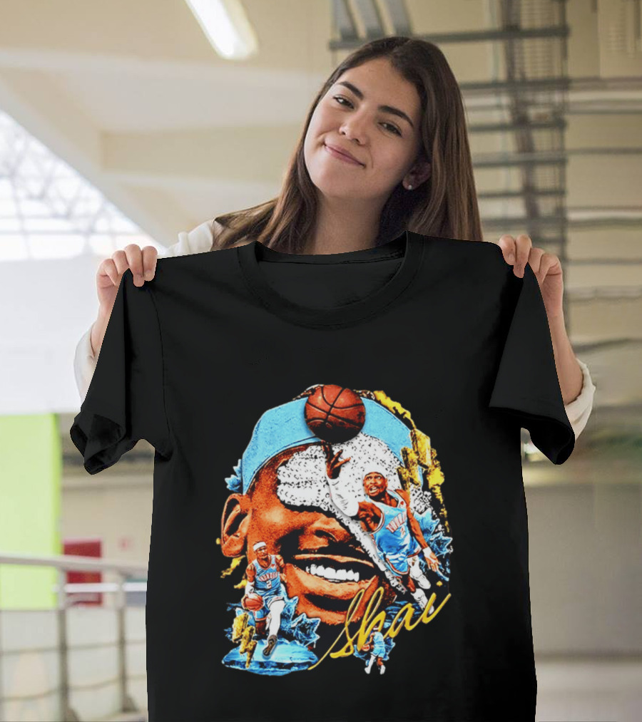 Shai Gilgeous Alexander Oklahoma City Thunder Basketball NBA Sports Fan Gear T-Shirt