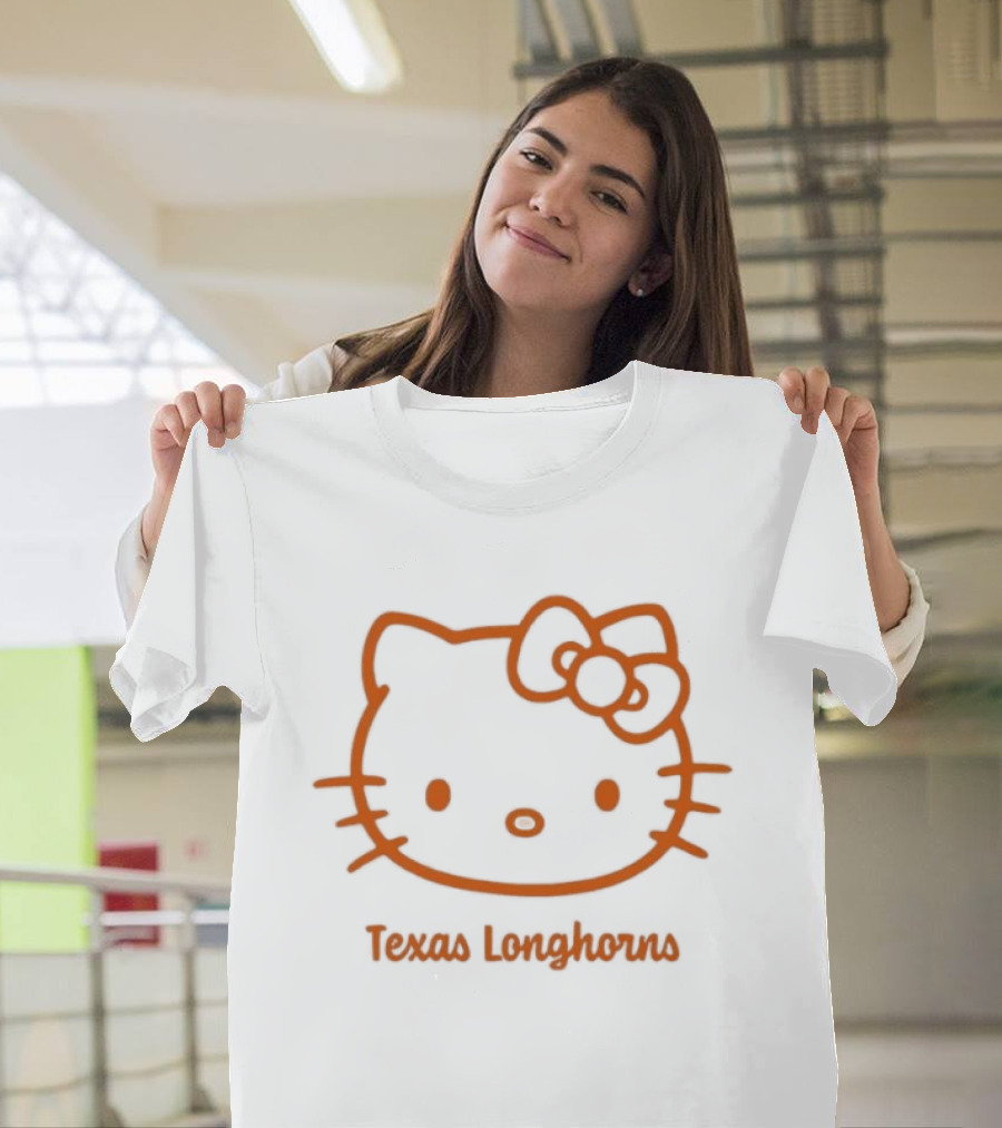 Texas Longhorns Hello Kitty Bow Out T-Shirt